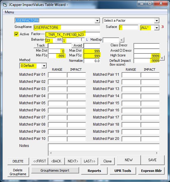 A Prob Expression saved in UPR Tools Classic View