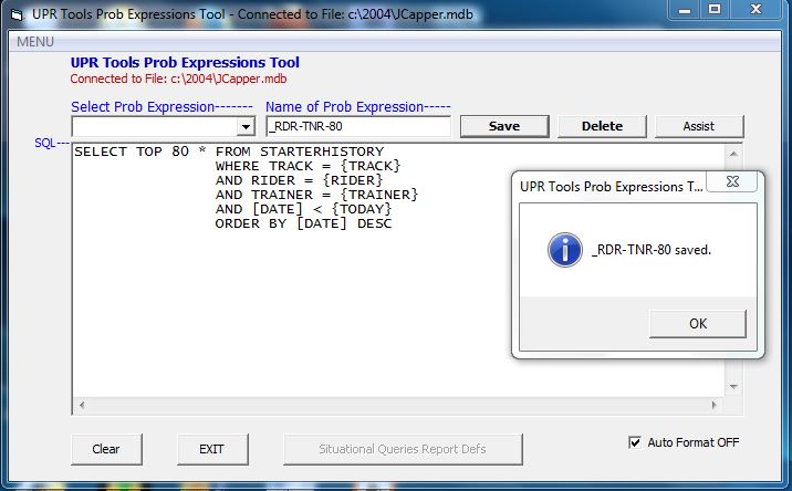 Prob Expressions Tool